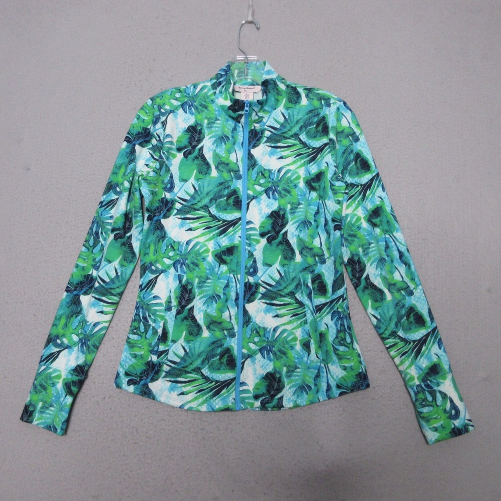 Tommy Bahama Golf Jacket Small Tropical Tennis Pickle‎ Ball Outdoor Pockets Hike